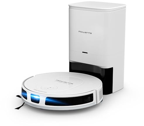 Rowenta X-PLORER Série 70+, robot aspirateur, modèle Animal Care, technologie laser, nettoyage méthodique, design ultra fin, RR8497WH