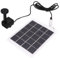 Solar Powered Fountain Pump 3W, 5V Automatic Power Off, Material, Lightweight and Portable with 6 Nozzle Cover,for Outdoor Pond