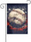 Bandiera americana vintage da baseball, bandiera da giardino, 12x18 pollici, bandiere da esterno bifacciali, striscioni di benvenuto, bandiera festiva per feste, decorazioni da giardino