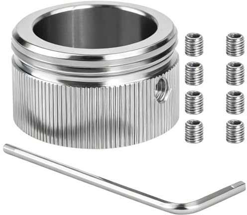 1pcs 304 Edelstahl Heizungsventil adapter, Heizkörperventil Thermostatkopf mit den Streifen, M30*15 RA/Rav Schnittstelle Adapter auf