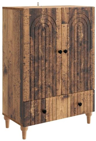 vidaXL Sideboard Altholz 66 x 34,5 x 95 cm Holzwerkstoff, Moderner Sideboard, rechteckige Aufbewahrungseinheit, viel Platz im Wohnzimmer, zeitgemäßes Möbelstück