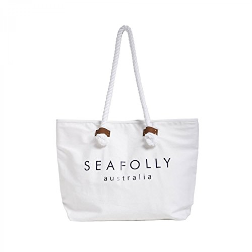 SEAFOLLY Damen Ship Sail Beach Bag Tote Ruckscke, Weiss/opulenter Garten, Einheitsgröße