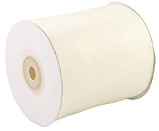 Satinband 75mm x 20m Rolle - FARBAUSWAHL in 3/6/12/25/38/50/75/100mm - farbecht & waschbar - Schleifenband für Hochzeit - Geschenkband zum Verpacken Dekorieren Basteln - Ivory/Elfenbein 810