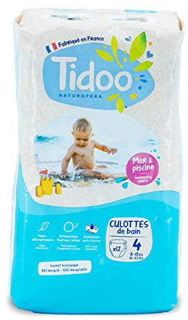 Couches de bain 4/M | 8-15KG | Mer & Piscine | Fabriqué en France | 12 couches | Ne gonfle pas dans l'eau