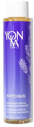 Yon-Ka Phyto-Bath Belebendes Bade- und Duschöl 100 ml | Entspannendes und Straffendes Öl für trockene Haut | Stimuliert die Mikrozirkulation | Provence-Lavendel und Rosmarin | Natürlichen Ursprungs
