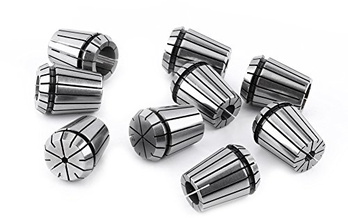 9pcs Spannzangen Set ER32 Spannzange Spannfutter für CNC Graviermaschine und Fräsdrehbank Werkzeug 2-20mm (Enthalten keine 14mm)