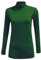 Fashion Lovers Women Stretch Plain Polo Turtle Roll Neck Jumper Bottle Green