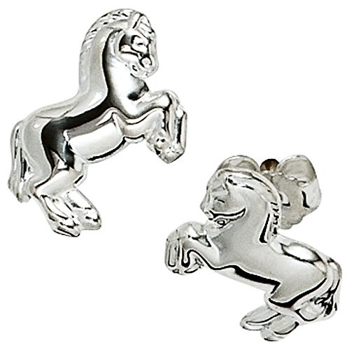 Jobo Kinder-Ohrstecker Pferd aus 925 Sterling Silber