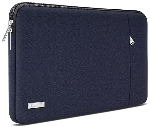 TECOOL 14 Pouces Housse Ordinateur PC Portable pour 14 HP EliteBook probook Dell Lenovo thinkpad Acer Chromebook,MacBook Air 15 M4 M3 M2 2025-2023,Protection Pochette Ordinateur Étanche 14,Bleu Foncé