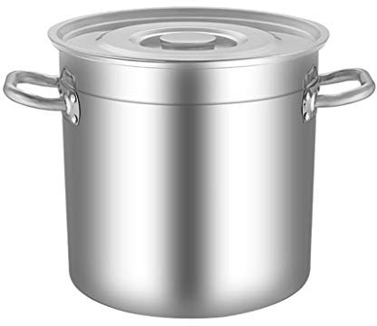 HEAVY Grand Stock Profond en Acier Inoxydable Pot Casserole faitout, Diamètre 30 cm, Hauteur 30 cm