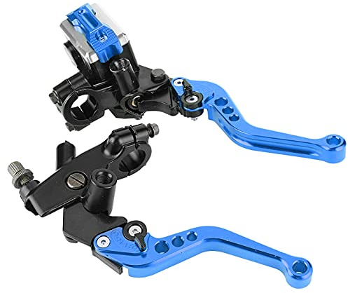 Lever freno e frizione regolabili, freno regolabili adattabili a 7/8 pollici, frizione regolabili per serbatoio pompa frizione, universali e compatibili per moto