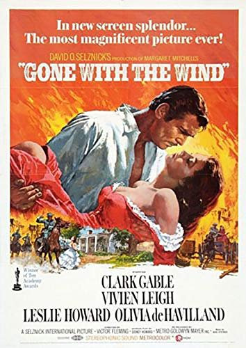 Poster affiche Vom Winde verweht Classic Movie Original