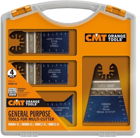 CMT ORANGE TOOLS OMM-X4 SET 4 LAME PER UTENSILE MULTIFUNZIONE ATTACCO UNIVERSALE