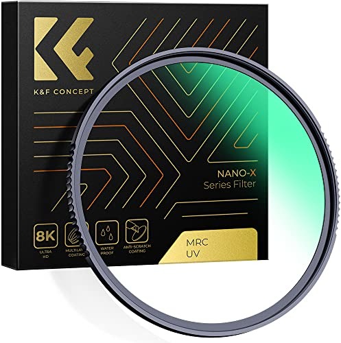 K&F Concept Nano X-Serie UV Filter 52mm Schott-Glas B270 28 Schichten MC Super Slim Schutzfilter Ultraviolett-Filter