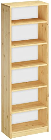 Erst-Holz Regal Bücherregal Wandregal Standregal Holzregal Massivholz Kiefer Farbe wählbar V-90.82-41-18, Holzart/Holzfarbe:Kiefer