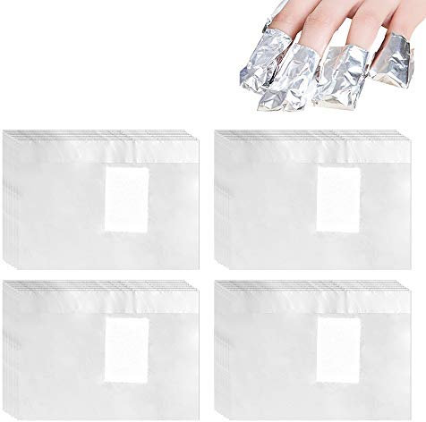 500PCS Remover Foil Wraps del Rimuovere Smalto Unghie del Gel di Rimozione Rimuovere Smalto Semipermanente Strumento Manicure