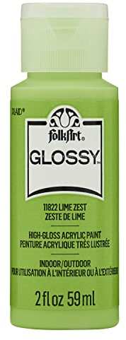 FolkArt Lime Zest glänzende Acrylfarben, 57 ml