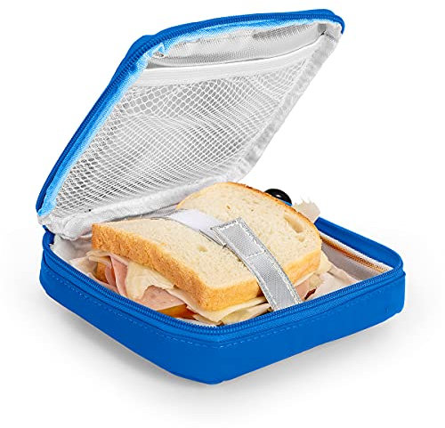 PracticDomus Porta Sandwich Infantil Termoinsulado Iris Barcelona Modelo Kids. Color Azul
