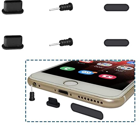 Mobile Phone Dust Kit Net Sticker for Dustproof Speaker Cable Protector Type C Port Cover for Mobile Speaker Charging Port and Earphone Jack