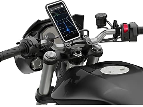 Shapeheart Innovation française, Support Telephone Moto magnétique Pro avec Pochette imperméable détachable, antivibrations. Porte téléphone pour Guidon de Moto, Scooter. Accessoire Moto Universel
