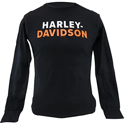 HARLEY-DAVIDSON Damen Langarm-Shirt Name Dealer Longsleeve Pullover Sweatshirt für Frauen Biker Motorrad Sweater Pulli, XL