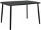 vidaXL Gartentisch, Garten Esstisch Latten-Design, Terrassentisch Stahlgestell, Gartenmöbel Tisch, Modern, Anthrazit 110x80x71cm Stahl
