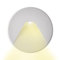 INNOVATE LED Einbaustrahler 24V DC Treppenbeleuchtung [ColorSwitch Wandleuchte Innen & LED Strahler Außen] Indirekte Beleuchtung Unterputzdose (Weiß, Rund - Auslass Kegel, Warmweiß 3000 K)