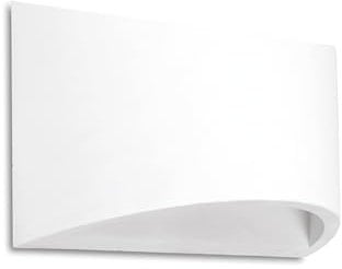 Integral LED Galatsi Indoor Decorative Paintable Plaster Up & Down Wall Light – Requires 1x G9 LED Bulb (Sold separately) – Match Your Interior, Ideal for Bedroom, Living Room, Hallways & Offices