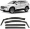CLIM ART en Canal Deflectores de Aire para/compatible con Hyundai Santa Fe 2019-2024 IV - Deflectors Ventanilla - Accesorios Coche -Derivabrisas -Deflectores de Viento - Cortavientos Ventana Coche-4ud