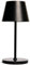 ROLF KERN LED Tischlampe | CLUB 25cm | Aufladbarer Akku Tischleuchte ohne Kabel, dimmbar per Touch, IP54 für Innen und Außen geeignet 2700K warmes Licht mit USB Ladekabel schwarz