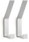 PDGROW® Kleiderhaken 2 Stück, Handtuchhaken zum Bohren(Schrauben unsichtbar!), Garderobenhaken Wand Moderne Garderobenleiste für Jacken, Mäntel, Kleidung, Schals, Handtaschen und Mehr (Silber)
