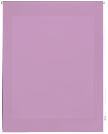 ECOMMERC3 | Estor Enrollable Translúcido Liso 160x175 Ancho x Alto - Estor Enrollable Medida Tela 157x170 - Estor Fácil Instalación a Pared o Techo - Estor Morado