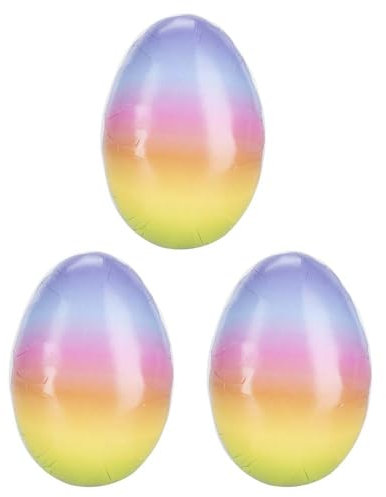 Ideen mit Herz Eier mit Farbverlauf | befüllbar | 3 Stück | Regenbogen | Oster-Überraschung | Frühling & Ostern | Deko | Geschenk | 9cm hoch