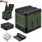 Keuyeo Camping Toilet, Mobile Toilet with Lid Collapsible Toilet for Excursions, Picnics, Hiking, Fishing, Beaches, Car Camping with 12 Toilet Bags