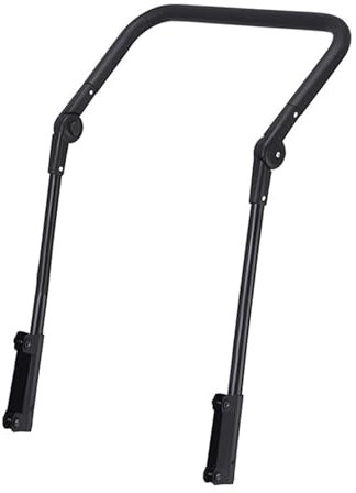 Milageto Faltbarer Schiebebügel für Klappbarer Wagen, Faltbarer Trolley Schiebebügel, Verstellbare Trolley-Stange Universal für Bollerwagen, Gartenteleskopstange für Outdoor-Camping-Trolleys