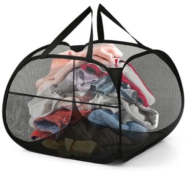 BAOHUAHU paniere a linge vendita, 90L grande capacità cesto di stoccaggio, sac a linge vendita, pieghevole grande apertura, panier à linge (black)