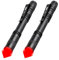 POCKETMAN Red Torch LED Pen Flashlights, Mini, Waterproof Pocket Flashlight with Clip, Small Red Light Flashlights for Work,Astronomy, Aviation, Night Observation (2 pcs)
