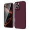 oakxco for iPhone 16 Pro Case Liquid Silicone, Soft Rubber Gel Elegant Aesthetic Basic Simple Cover, Thin Slim TPU Matte Solid Color Plain Smooth Case for Women Men Girl, Burgundy Plum Wine