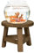 Qkbuza Blumenhocker Rustikal Blumentopf Basishalter Hocker Pflanzenhocker Holzhocker Deko Hocker Blumenständer Massiv Schemel, Holzhocker, Beistelltisch, Pflanzenhocker 17.8 X17.8 X15 cm