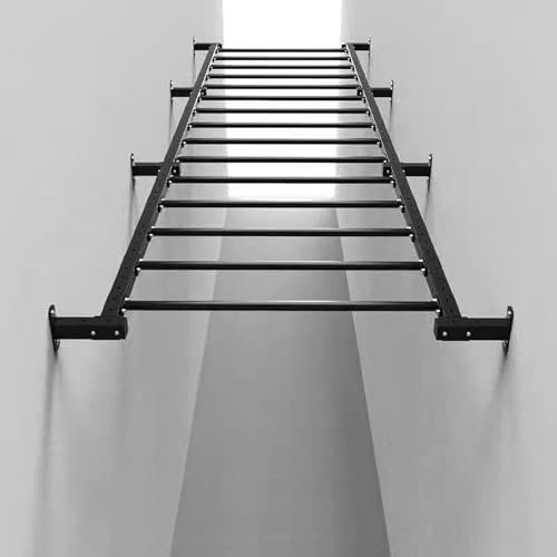 NYZAL Wall Mounted Pull Up Chin Up Bar, Hallway Aisle Climbing Ladder Indoor Wall Climbing Frame Pull-ups Physical Training Fitness Equipment(Horizontal installation)