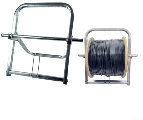 Porta avvolgicavo, dispenser per avvolgicavo ad asse singolo, portatile e pieghevole, 41 x 33 cm