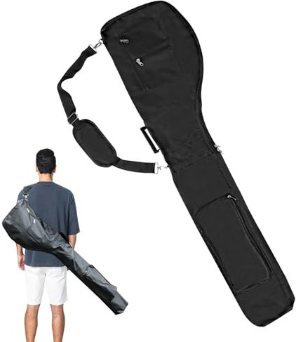 TEUYOE Golf Club Bag, Portable Foldable Golf Club Travel Bag for 8-10, Portable Nylon Golf Bag Lightweight-Waterproof for Women, Men