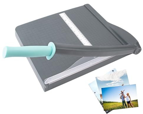 Coupe-Papier Droit - Découpe-Cartes Portable pour Vœux - Découpeuse Papier Multifonction Compacte pour Scrapbooking, Loisirs Créatifs, École, Bureau, Emballage Cadeaux et Activités