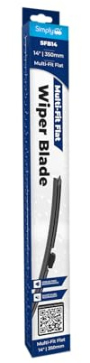 Simply Auto MULTI FIT FLAT BLADE 14IN | Multi-Fit Connection System | Single Front Wiper Blade