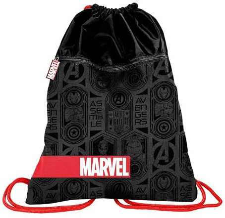 Premium Kinder Turnbeutel/Sportbeutel/Rucksack 43x34 cm (Marvel)