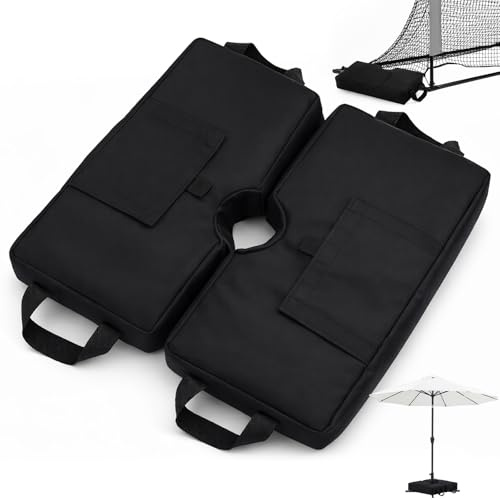 Zweier-Set Sandsäcke für Sportgeräte, Bestcool 70 lbs (32 kg) schwere Stützbasis für Fußballtore, Basketballkörbe, Golf-/Hockeynetze und Sonnenschirme (ohne Sandfüllung) – Stabiler Standanker