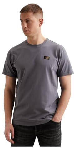PME Legend Herren Rundhals T-Shirt Short Sleeve R-Neck American Classic, Größe:XXL, Farbe:PTSS2602599-5106 Folkstone Grey