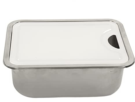 Eminchu Kit D'évier en Acier Inoxydable 304, 15x10.8x5,5 Pouces, évier de Préparation de Bar avec Planche à Découper en Acrylique pour Camping-car, Bateau, Cuisine Domestique