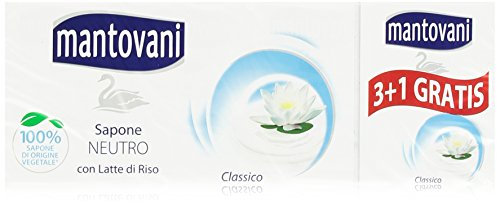 Mantovani Sapone Neutro - Confezione da 4 x 100 gr