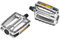 Diverse Unisex – Erwachsene Pedal-2181329400 Alu-Pedal, Silber Grau, Einheitsgröße